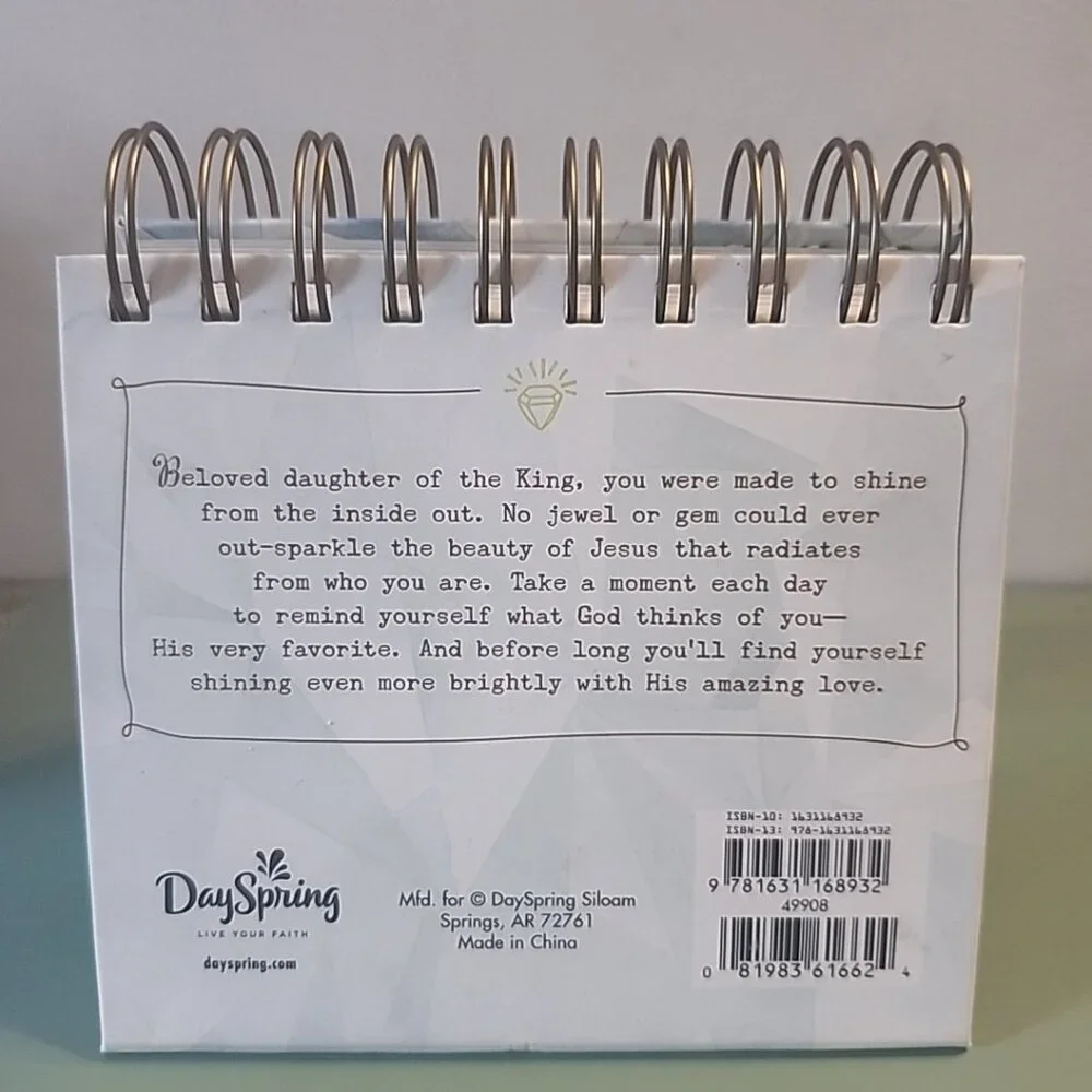 Perpetual Calendar You Were Made To Shine Bible Verses Day Brightener NEW
